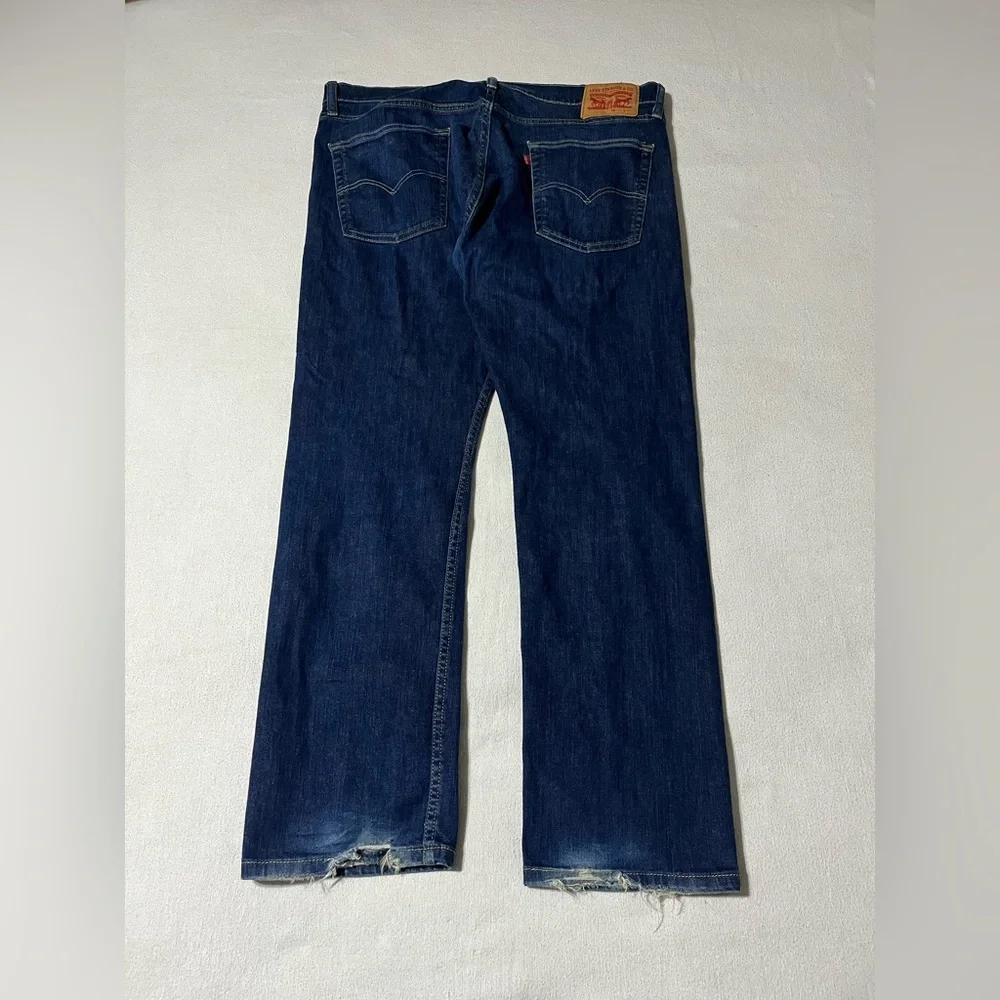 Levis 513 Mens 36x29 Slim Straight Blue‎ Denim Jeans